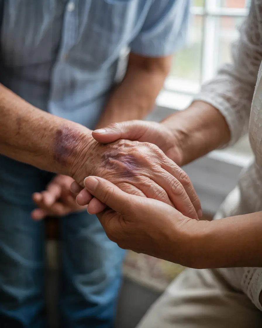 California nursing home physical abuse attorney — signs of elder physical abuse including unexplained bruises and injuries